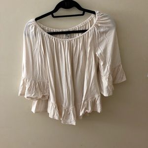 urban outfitters off the shoulder shirt